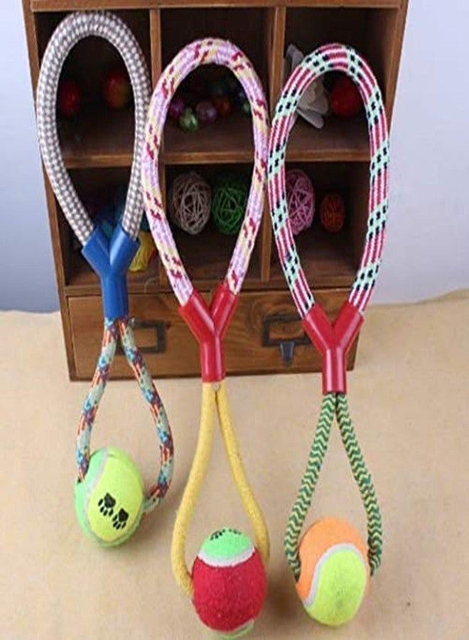 Pet Believe Rope Toy with Tennis Ball for Dog - Image 1